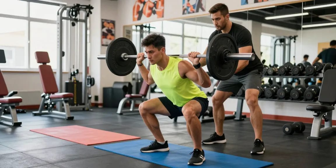 Bezoek de Unique Pharma Steroïden Winkel voor hoogwaardige fitnessproducten, een sporter traint in de sportschool